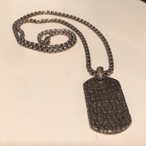 David Yurman Dog Tag